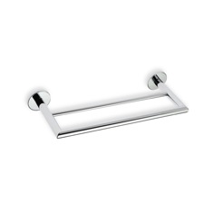 Double Towel Bar, Round, Brass